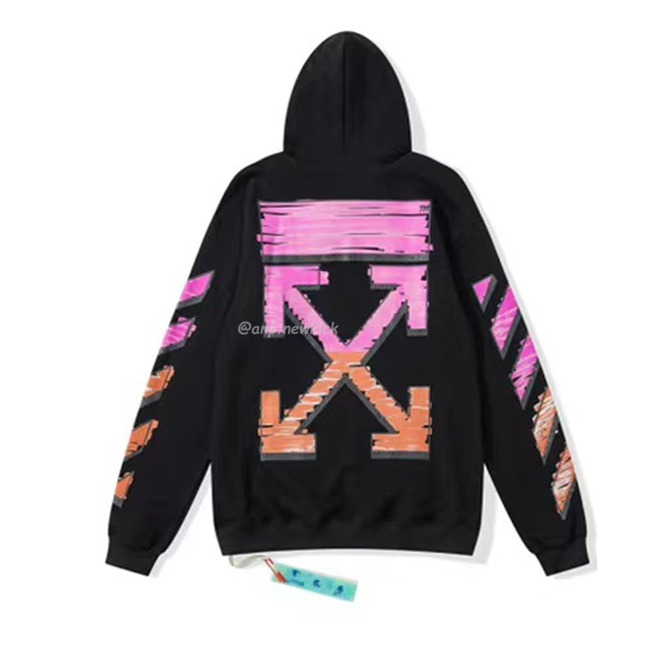 Off White Marker Hoodie Black Fuchsia Red Beige (15) - newkick.app